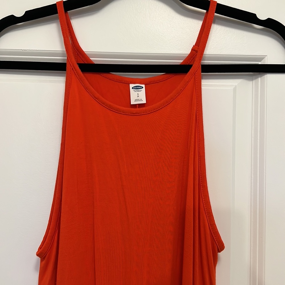 Old Navy size small orange dress - Picture 2 of 5